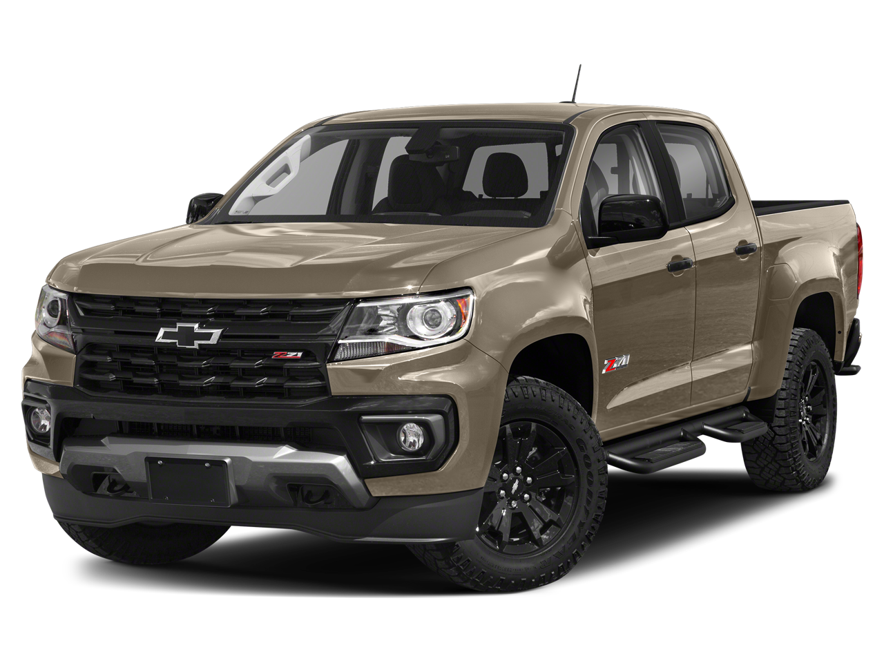 2022 Chevrolet Colorado Z71 in Satin Steel Metallic — front three-quarter view