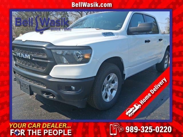 2024 RAM 1500 Tradesman in White — front three-quarter view