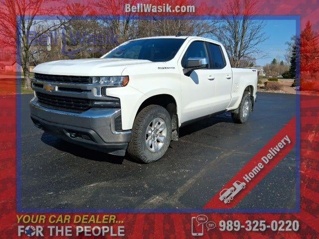 2021 Chevrolet Silverado 1500 LT in Summit White — front three-quarter view