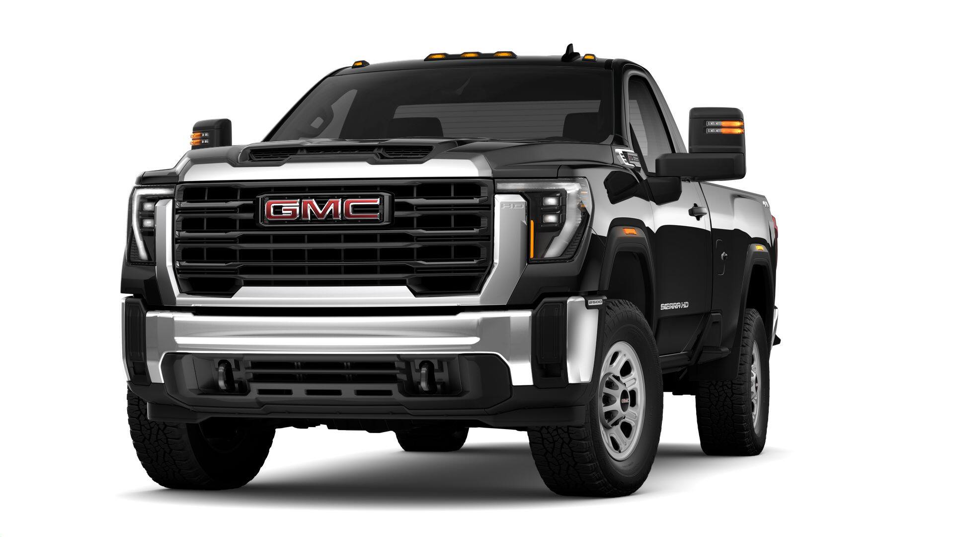 2024 GMC Sierra 2500 HD Pro in Onyx Black — front three-quarter view