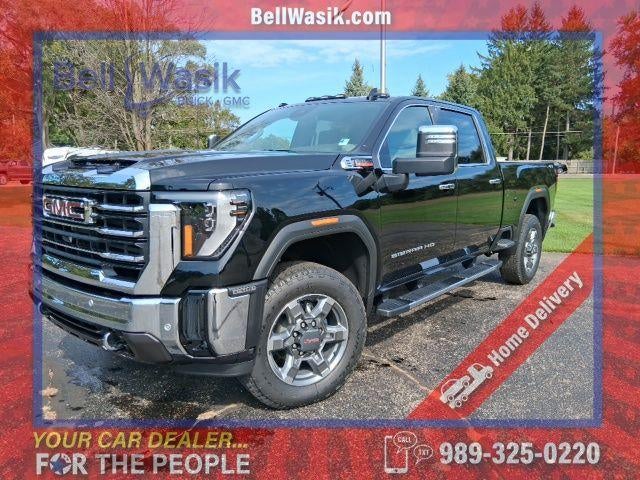 2026 GMC Sierra 2500 HD SLT in Onyx Black — front three-quarter view