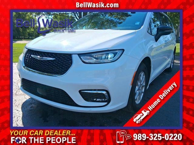 2024 Chrysler Pacifica Touring L in White — front three-quarter view