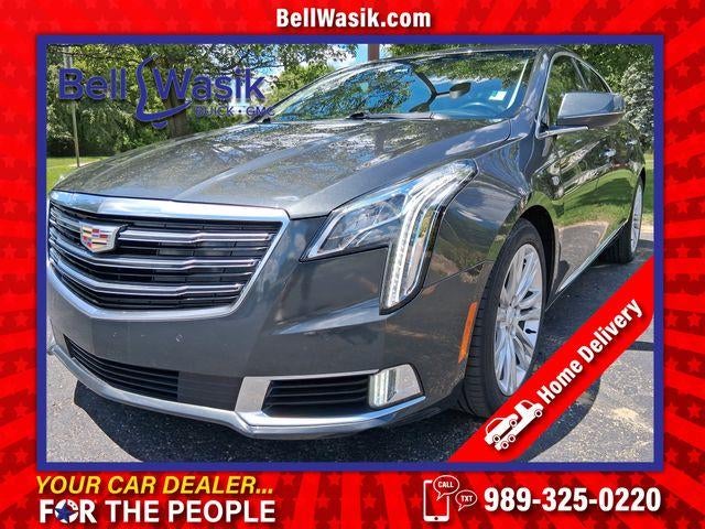 2018 Cadillac XTS Luxury in Phantom Gray Metallic — front three-quarter view