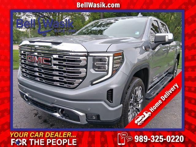 2025 GMC Sierra 1500 Denali in Sterling Metallic — front three-quarter view