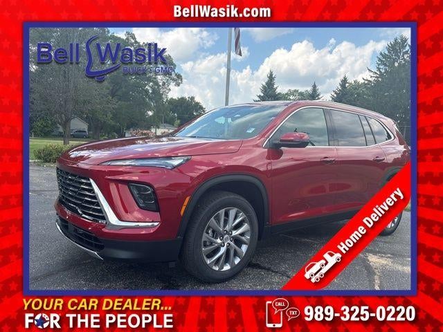 2026 Buick Enclave Preferred in Cherry Red Tintcoat — front three-quarter view