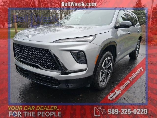 2026 Buick Enclave Sport Touring in Moonstone Gray Metallic — front three-quarter view