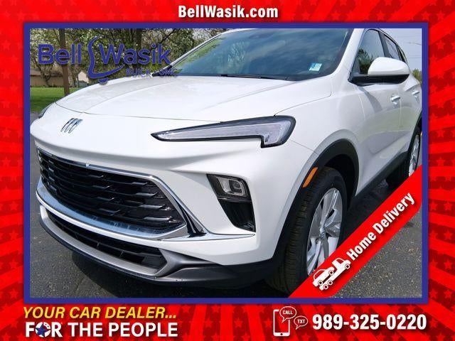 2026 Buick Encore GX Preferred in Summit White — front three-quarter view