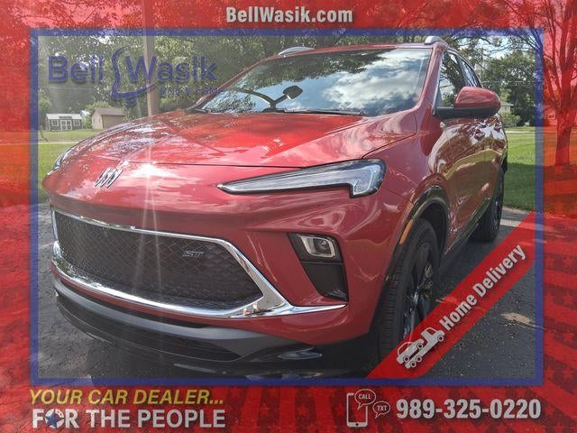 2026 Buick Encore GX Sport Touring in Brilliant Red — front three-quarter view