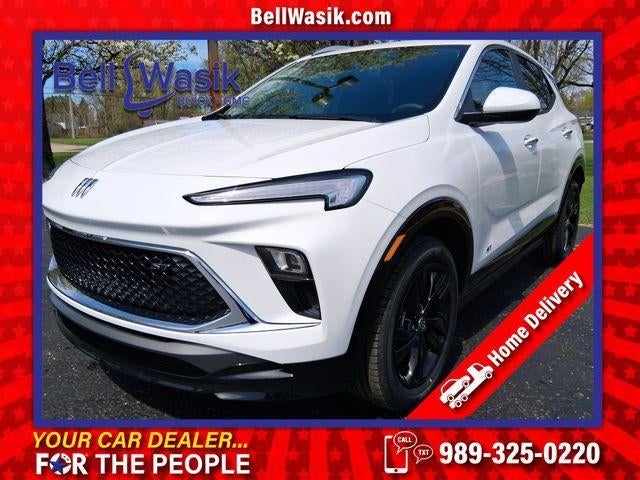 2026 Buick Encore GX Sport Touring in Summit White — front three-quarter view