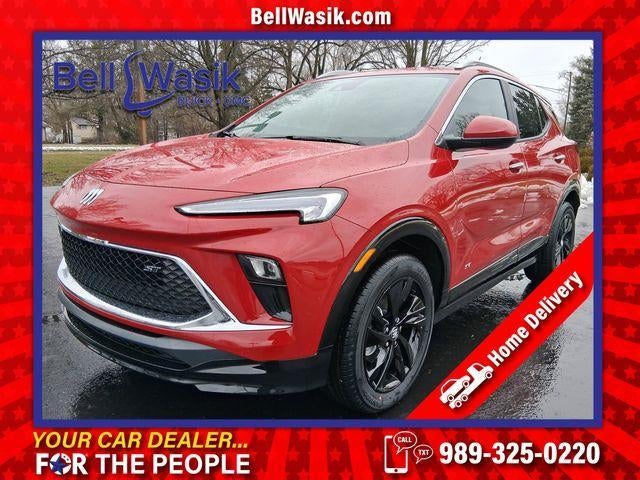2026 Buick Encore GX Sport Touring in Brilliant Red — front three-quarter view