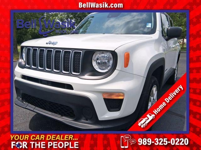 2023 Jeep Renegade Latitude in White — front three-quarter view